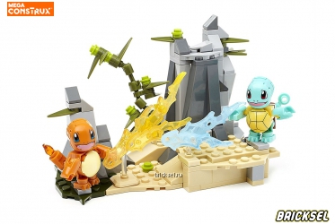 Конструктор Mega Bloks Pokemon DYF10: Схватка Чармандра и Сквирла